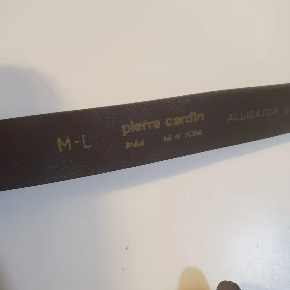 Pierre Cardin Alligator  Leather Belt